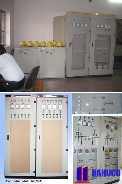 hình ảnh tủ điện phân phối xoay chiều AC, một chiều DC