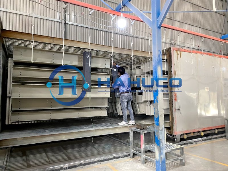 thang máng cáp sơn tĩnh điện