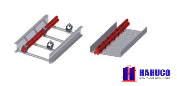 Cách xếp cáp điện trên thang cáp và máng cáp 3