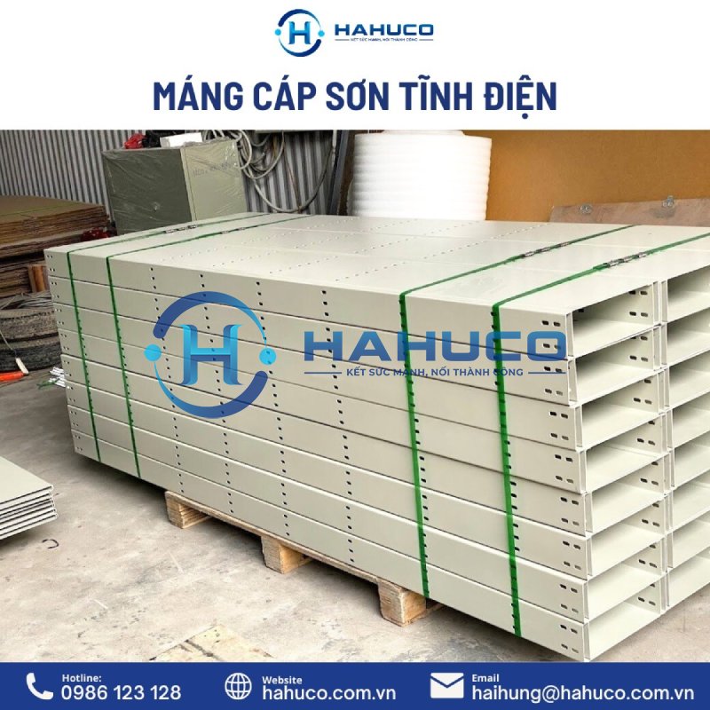 Máng cáp điện sơn tĩnh điện