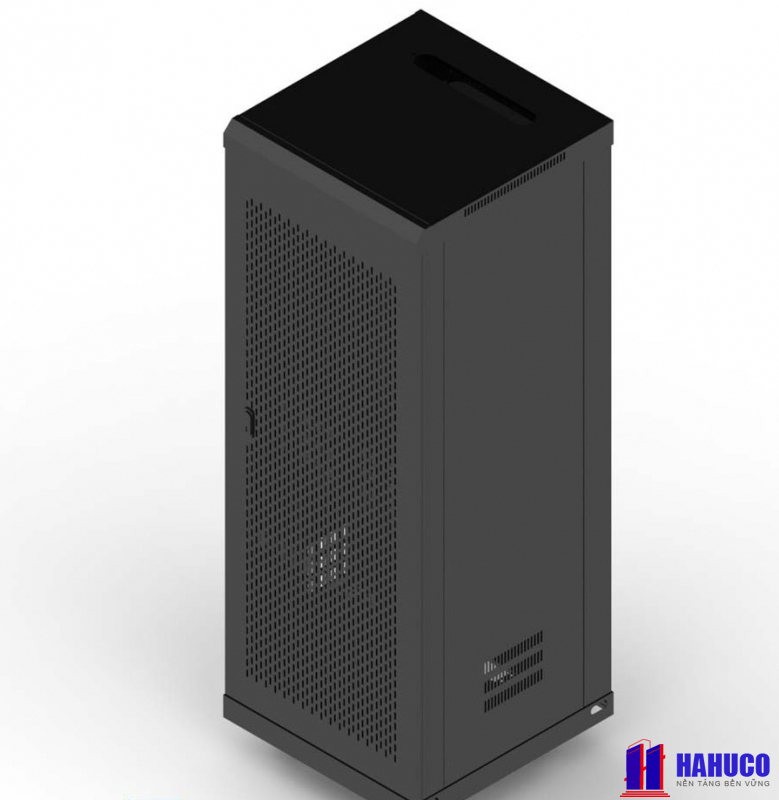 C-Rack 36U-D 600 – Black runaway commercial door