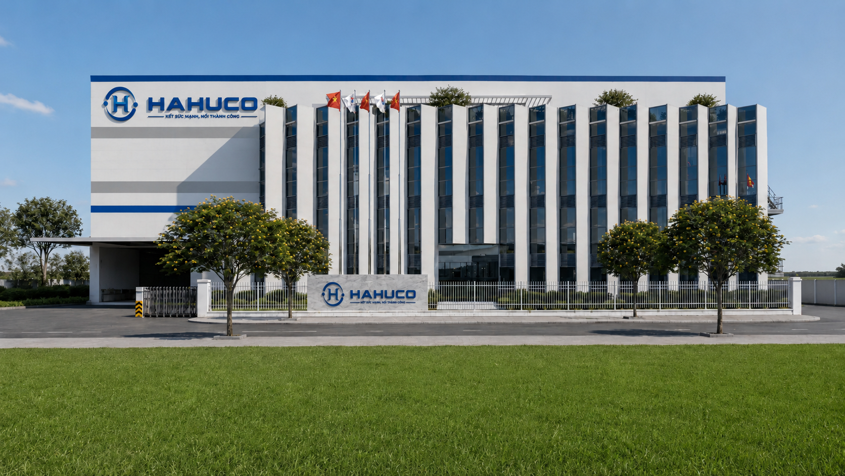 Khu nhà xưởng HAHUCO nhìn từ trên cao