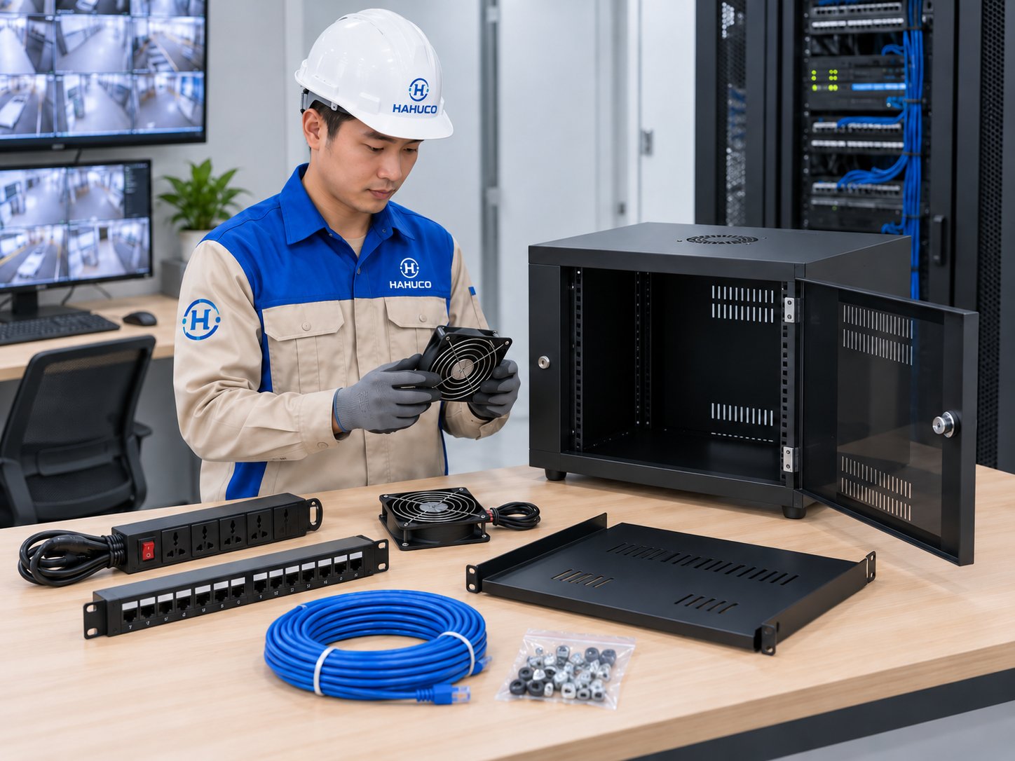 Tiêu chí chọn C-Rack HAHUCO cho hệ thống camera, mạng và server nhỏ