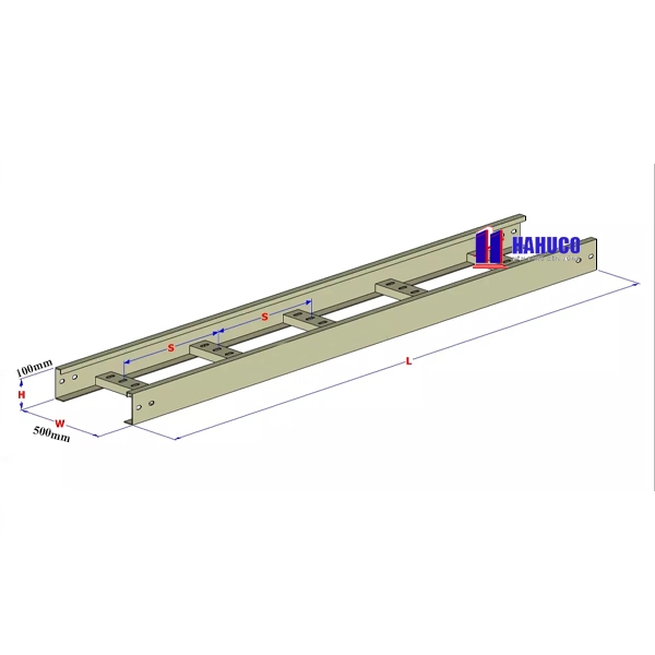 Thang cáp 500×100